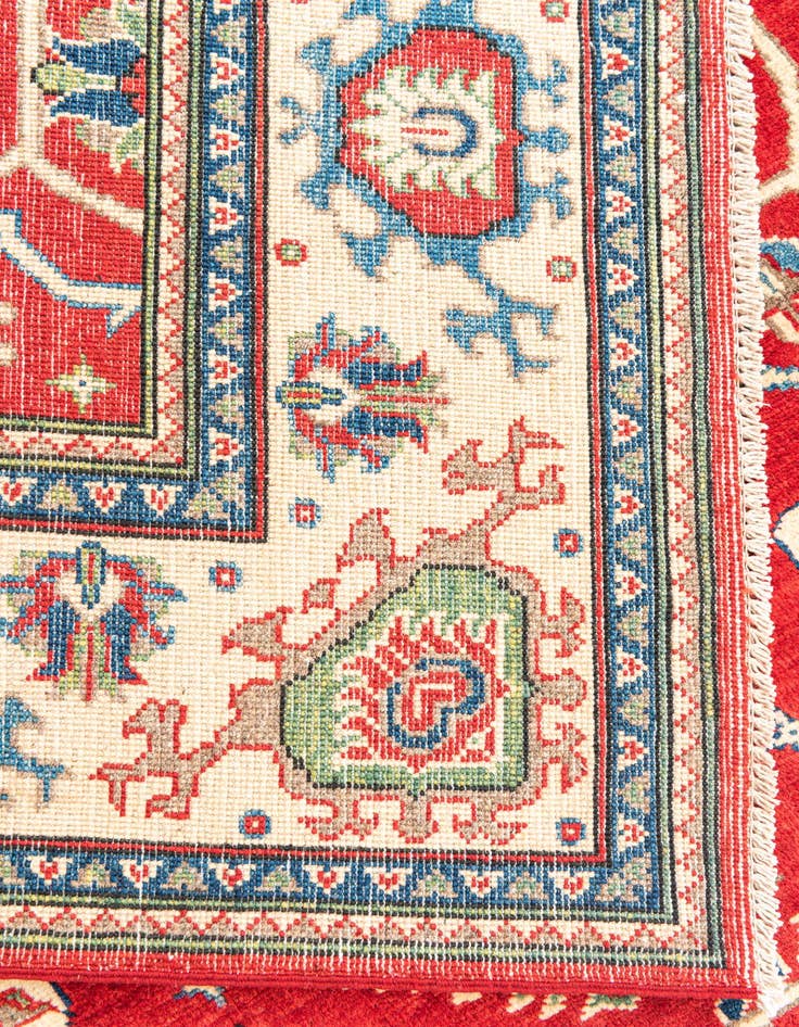 Detail image of  5' 8 x 7' 9  Hand Knotted Kazak Rug
