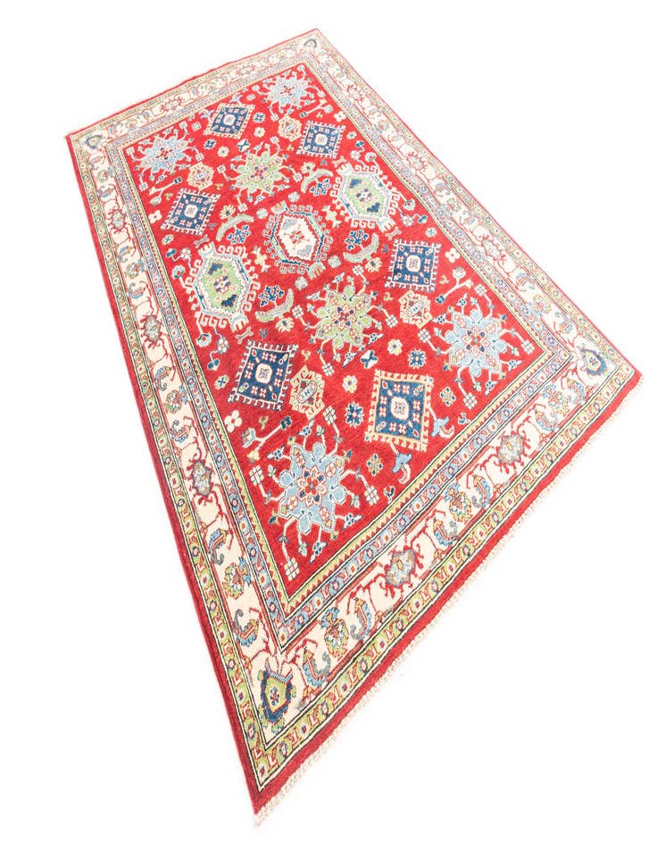 Detail image of  5' 6 x 8' 1  Hand Knotted Kazak Rug