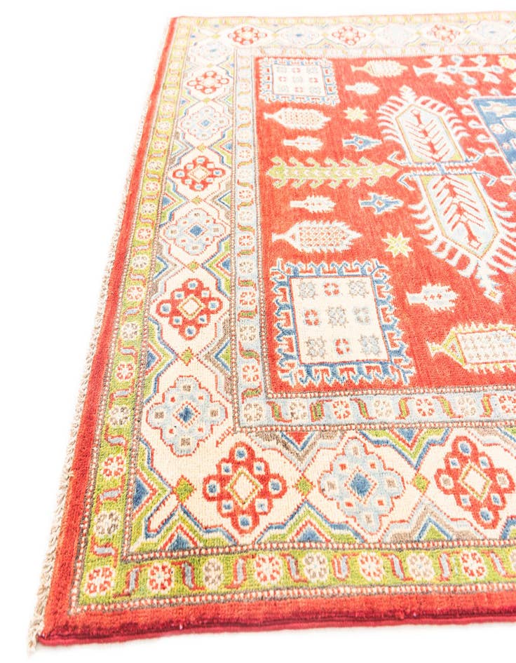 Detail image of  5' x 7' 8  Hand Knotted Kazak Rug