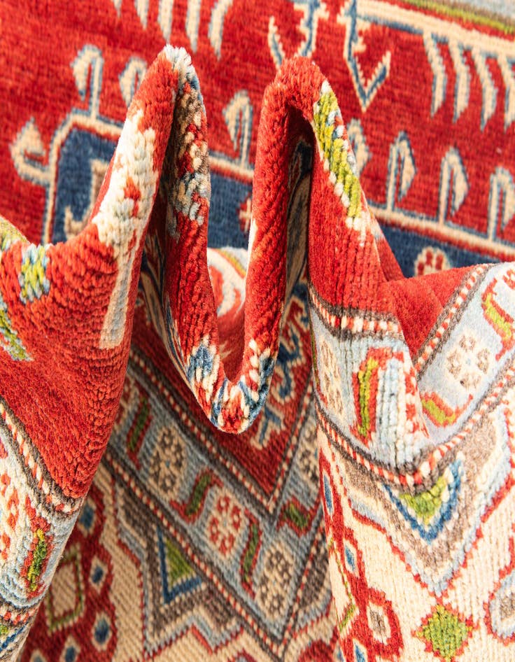 Detail image of  5' x 7' 8  Hand Knotted Kazak Rug