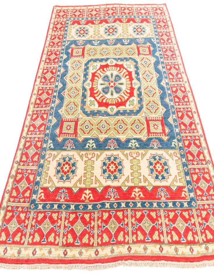 Detail image of  5' 5 x 8'  Hand Knotted Kazak Rug