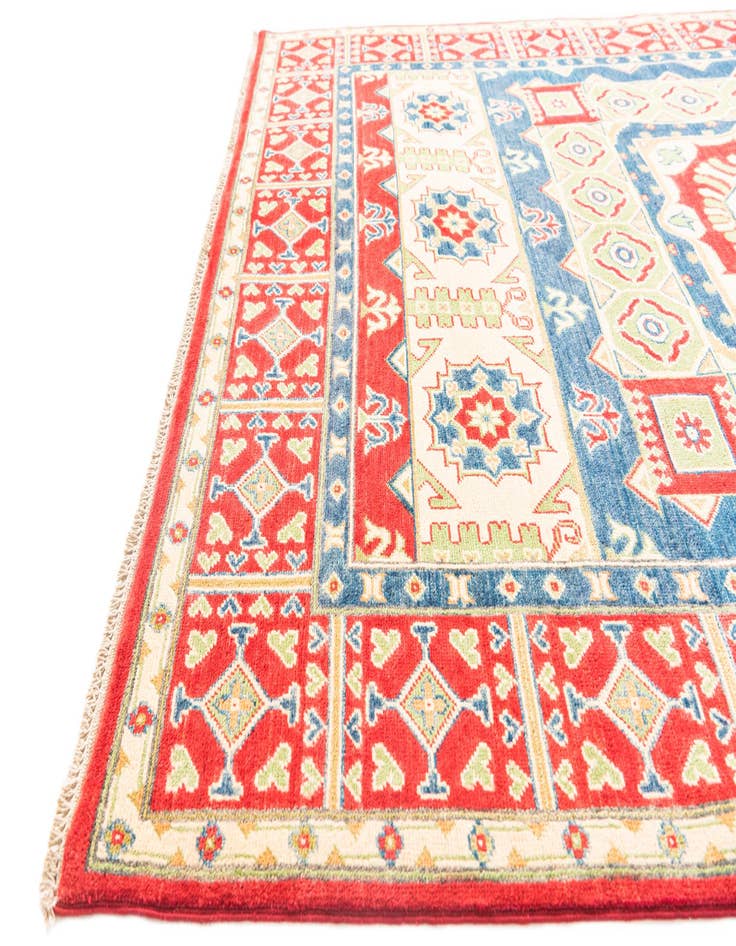 Detail image of  5' 5 x 8'  Hand Knotted Kazak Rug