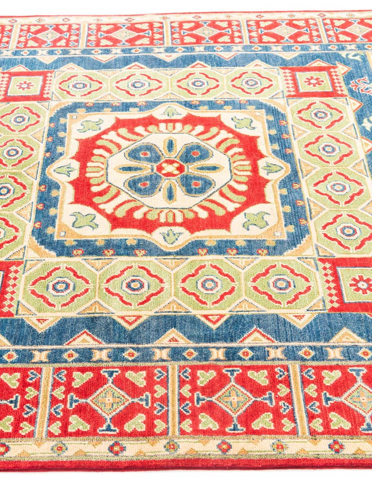 Detail image of  5' 5 x 8'  Hand Knotted Kazak Rug