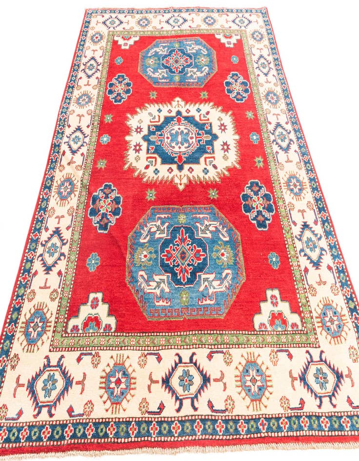 Detail image of  5' 7 x 8' 3  Hand Knotted Kazak Rug