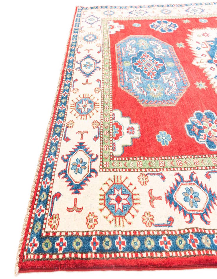 Detail image of  5' 7 x 8' 3  Hand Knotted Kazak Rug