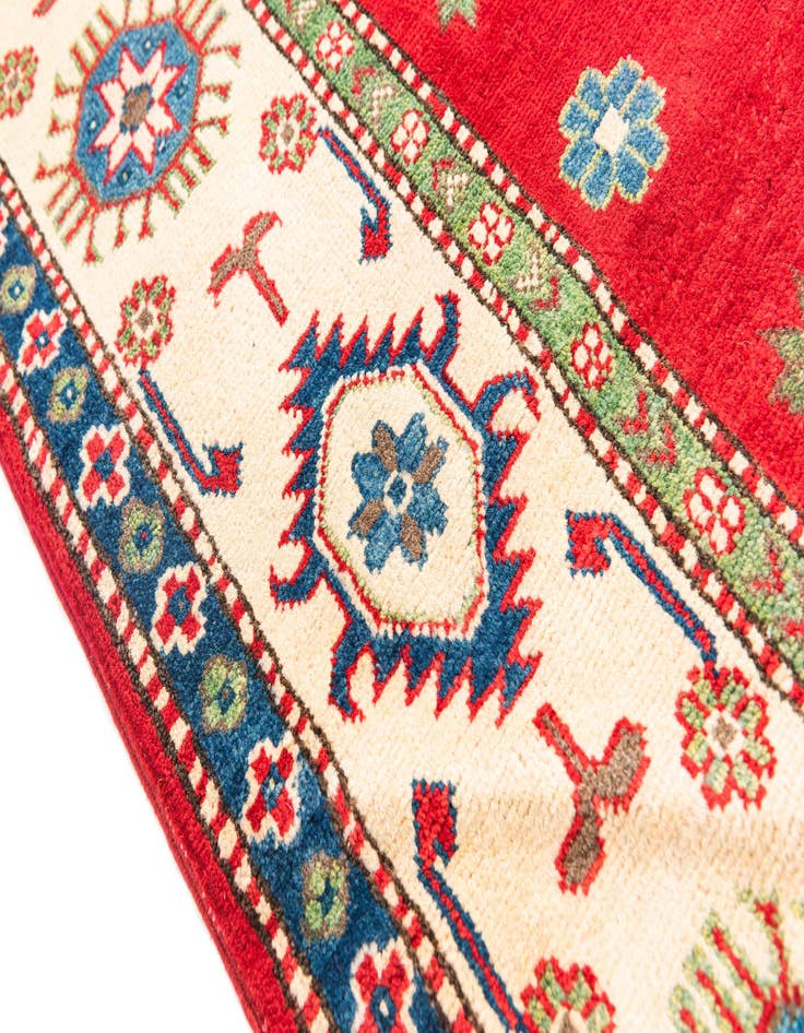 Detail image of  5' 7 x 8' 3  Hand Knotted Kazak Rug