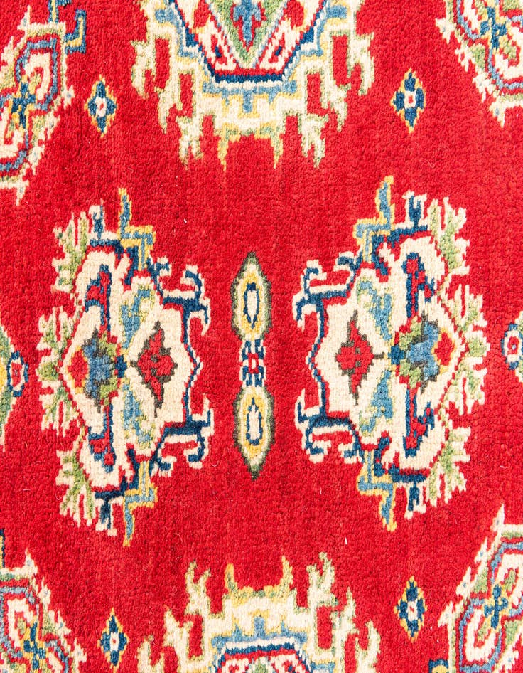 Detail image of  5' 8 x 8'  Hand Knotted Kazak Rug