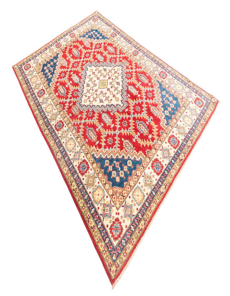 Detail image of  5' 7 x 8'  Hand Knotted Kazak Rug