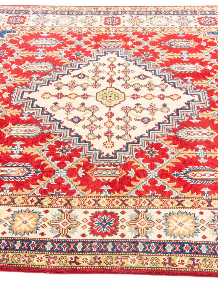 Detail image of  5' 7 x 8'  Hand Knotted Kazak Rug