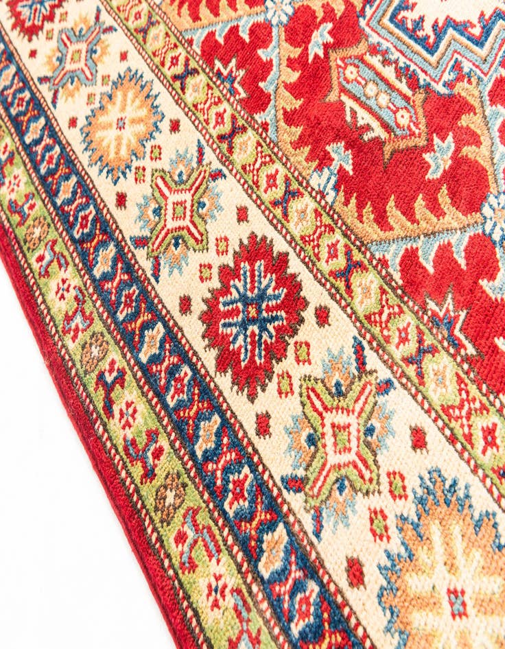 Detail image of  5' 7 x 8'  Hand Knotted Kazak Rug