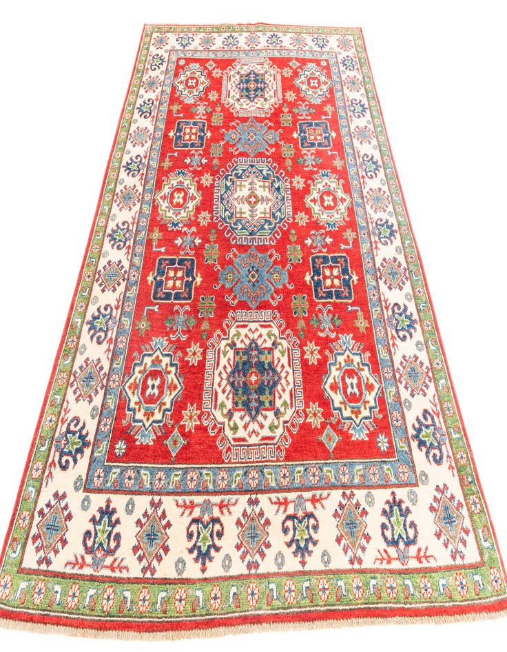 Detail image of  5' 5 x 8'  Hand Knotted Kazak Rug