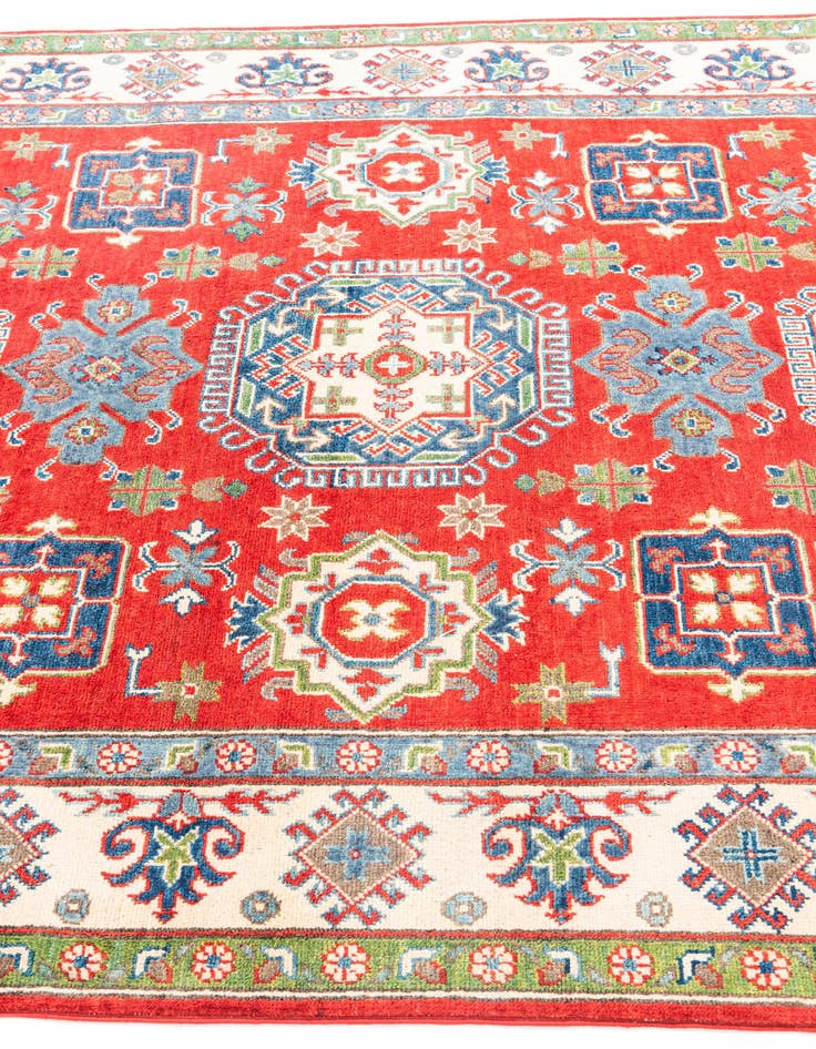 Detail image of  5' 5 x 8'  Hand Knotted Kazak Rug