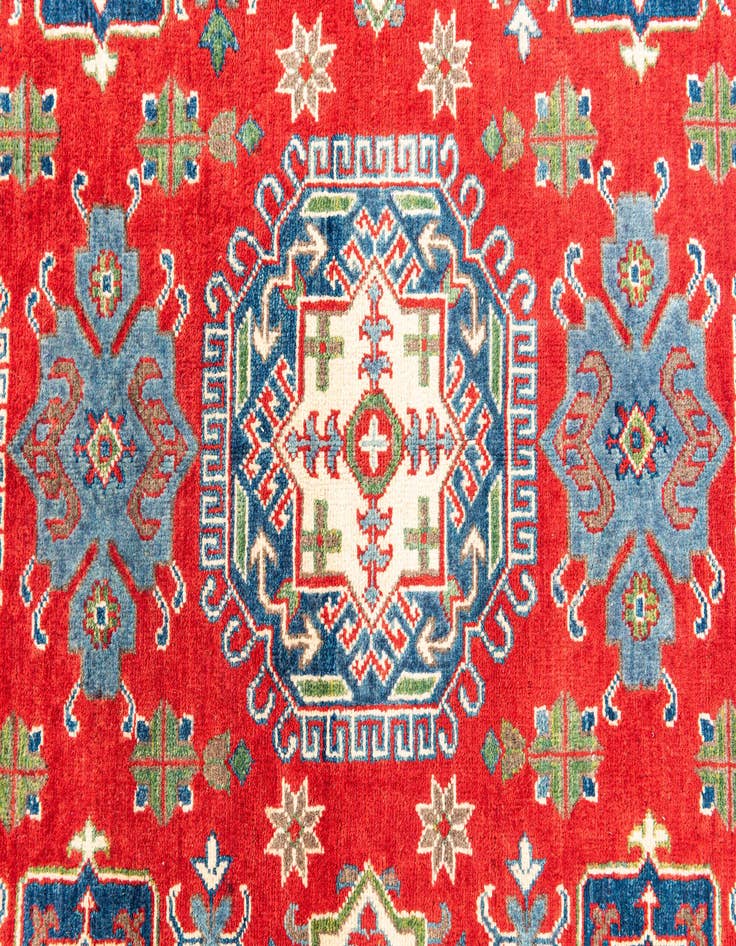 Detail image of  5' 5 x 8'  Hand Knotted Kazak Rug