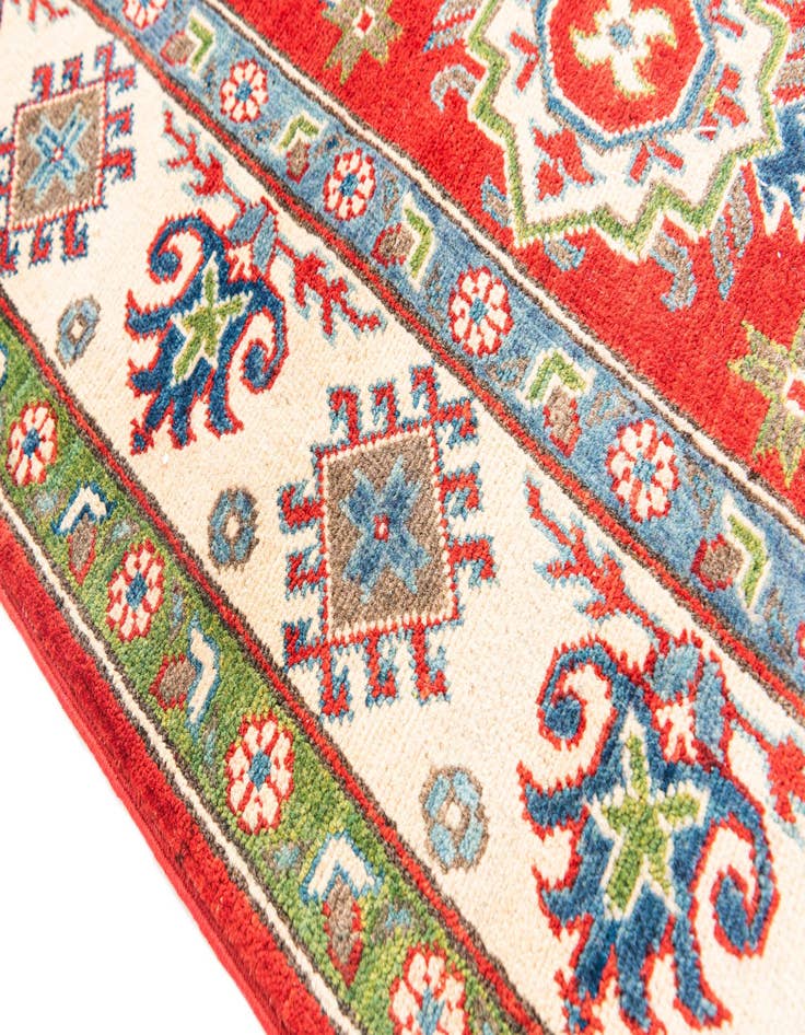Detail image of  5' 5 x 8'  Hand Knotted Kazak Rug
