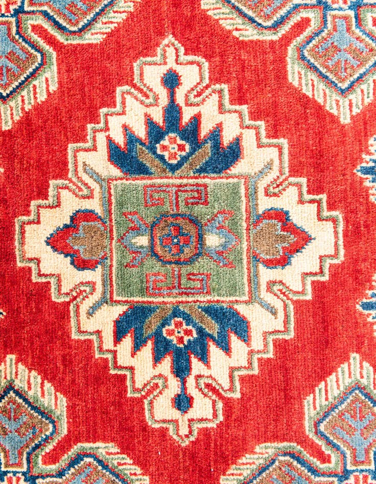 Detail image of  5' 10 x 8'  Hand Knotted Kazak Rug