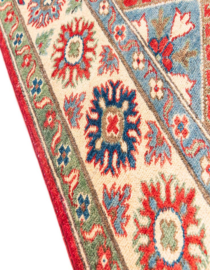 Detail image of  5' 10 x 8'  Hand Knotted Kazak Rug