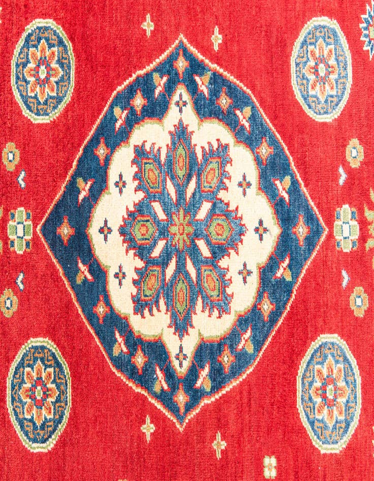 Detail image of  5' 7 x 8'  Hand Knotted Kazak Rug