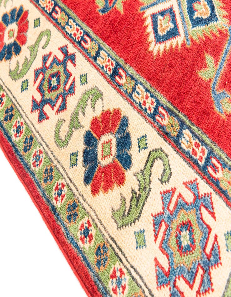 Detail image of  5' 7 x 8'  Hand Knotted Kazak Rug