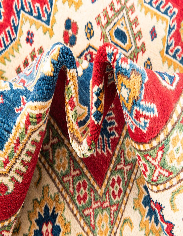 Detail image of  5' 8 x 8' 2  Hand Knotted Kazak Rug