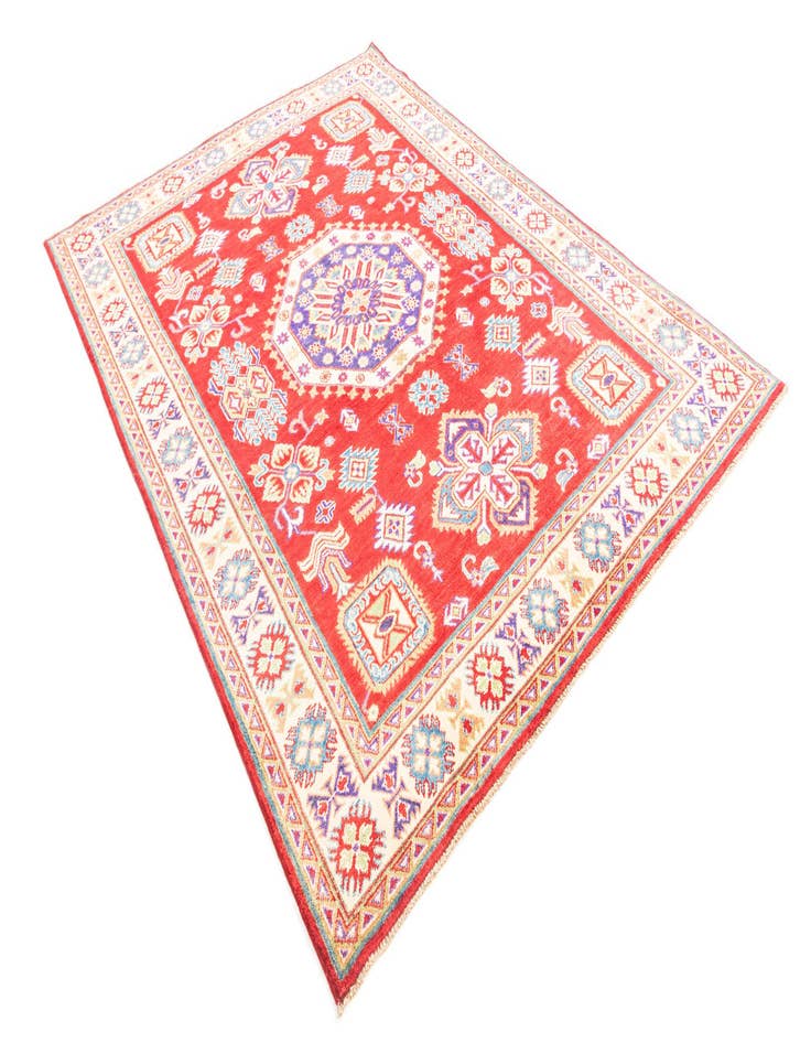 Detail image of  5' 9 x 7' 10  Hand Knotted Kazak Rug