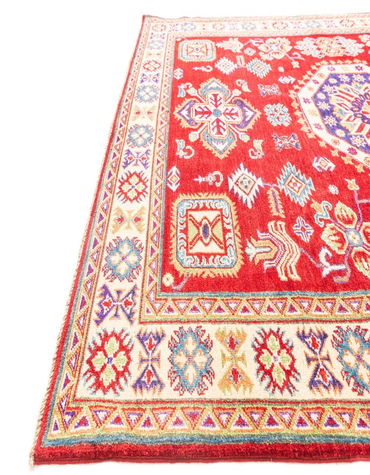 Detail image of  5' 9 x 7' 10  Hand Knotted Kazak Rug