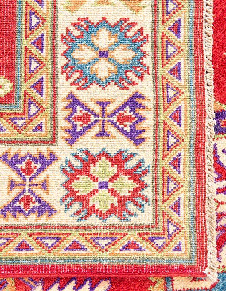 Detail image of  5' 9 x 7' 10  Hand Knotted Kazak Rug