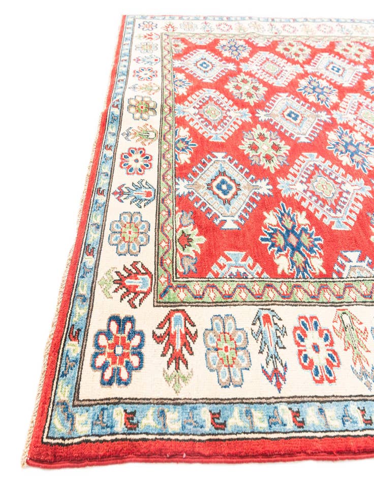 Detail image of  5' 6 x 7' 9  Hand Knotted Kazak Rug