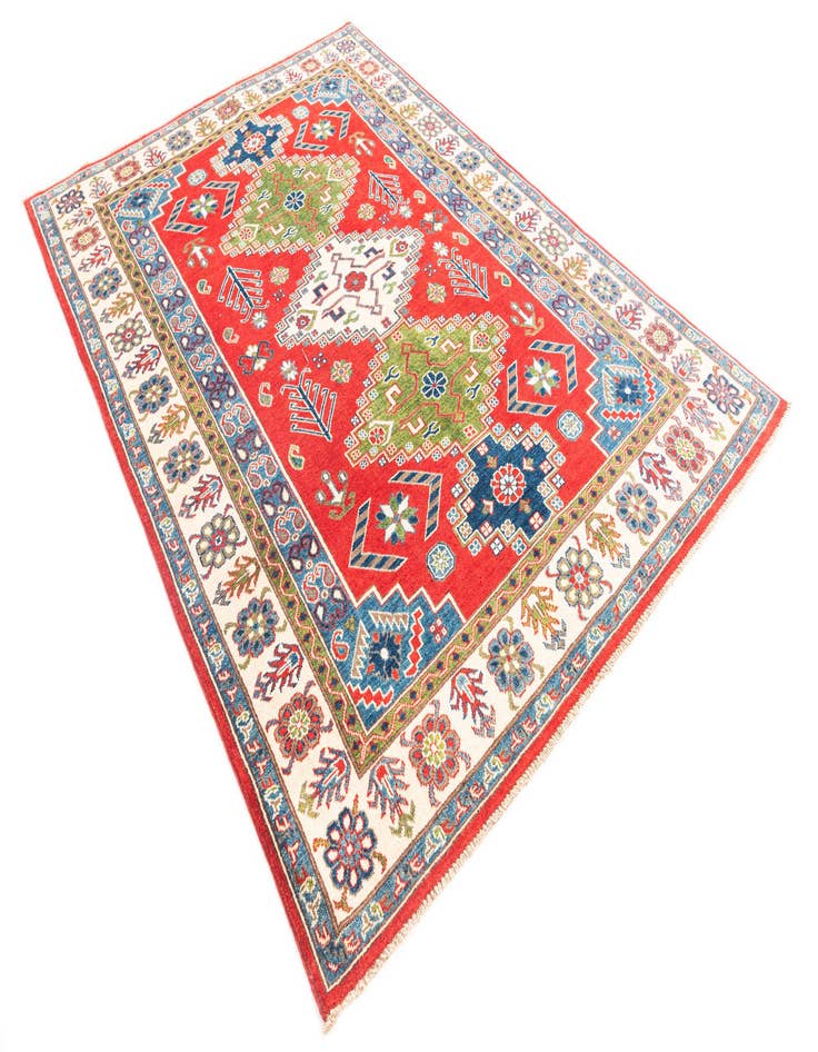 Detail image of  5' 5 x 7' 10  Hand Knotted Kazak Rug