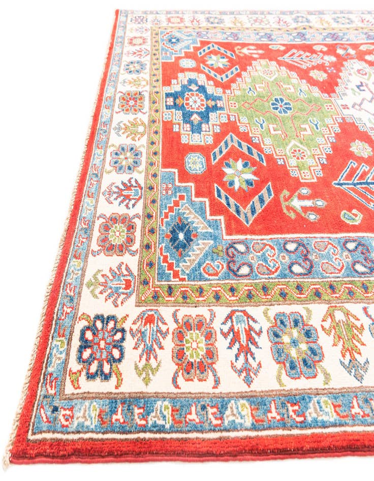 Detail image of  5' 5 x 7' 10  Hand Knotted Kazak Rug