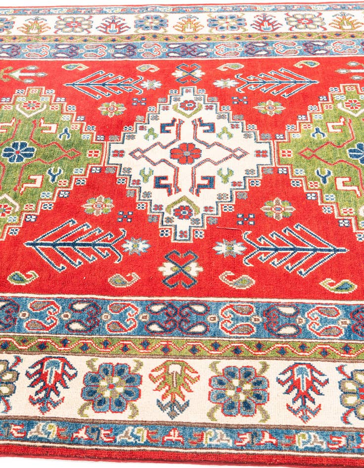 Detail image of  5' 5 x 7' 10  Hand Knotted Kazak Rug