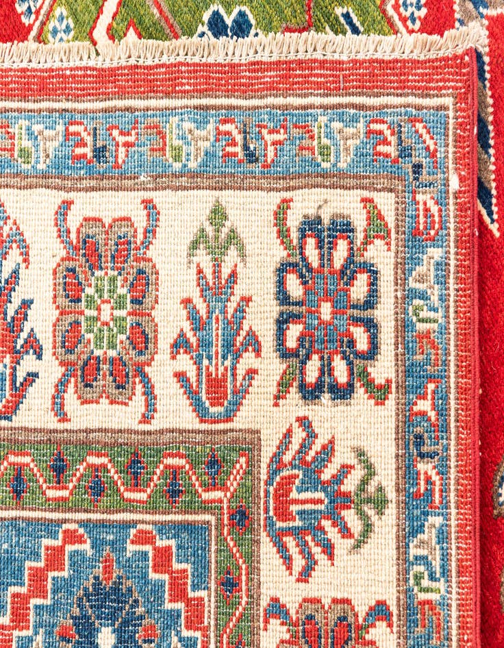Detail image of  5' 5 x 7' 10  Hand Knotted Kazak Rug