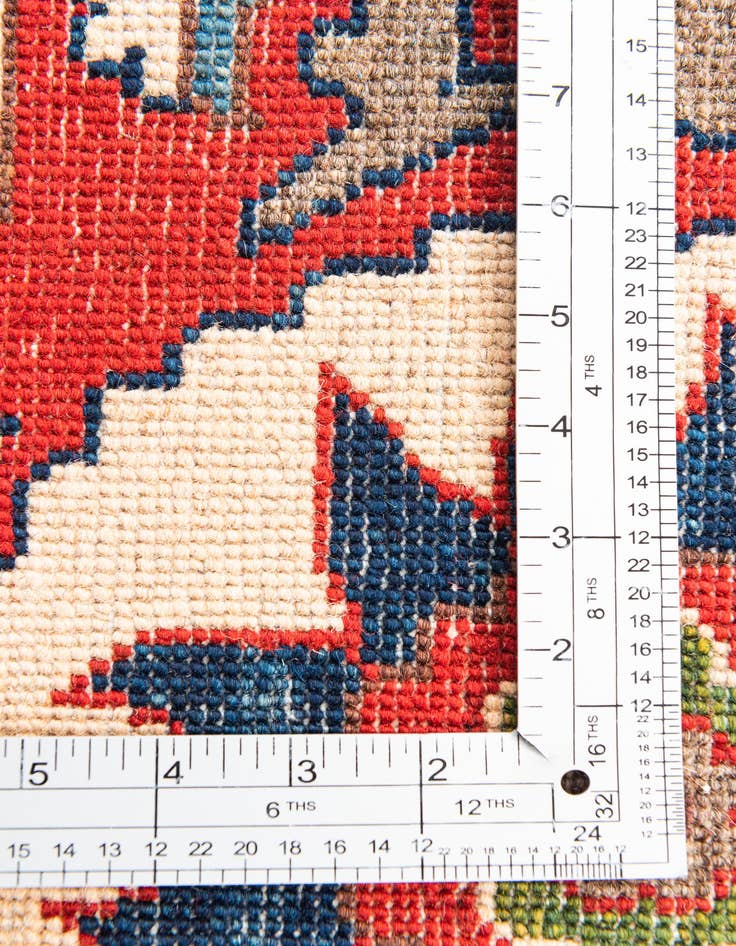 Detail image of  5' 8 x 8'  Hand Knotted Kazak Rug