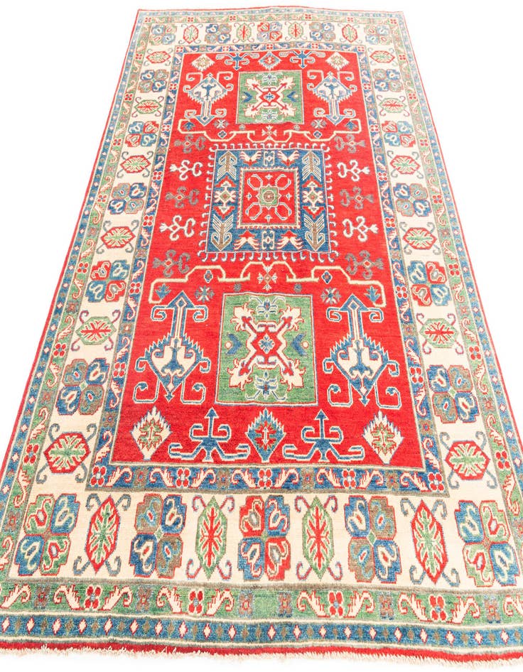 Detail image of  5' 9 x 7' 9  Hand Knotted Kazak Rug