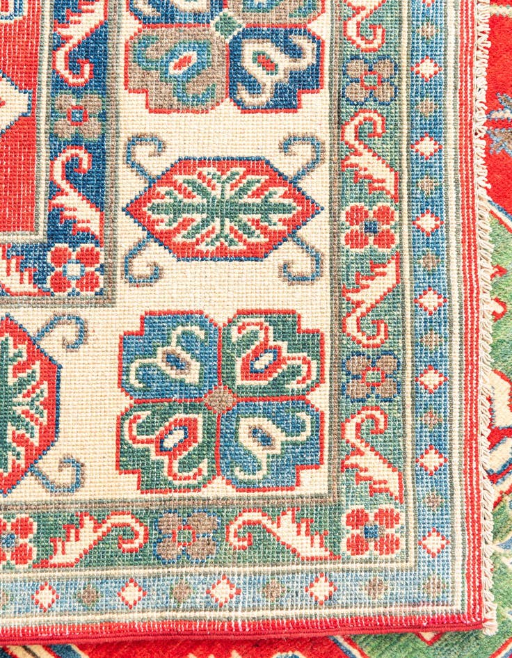 Detail image of  5' 9 x 7' 9  Hand Knotted Kazak Rug