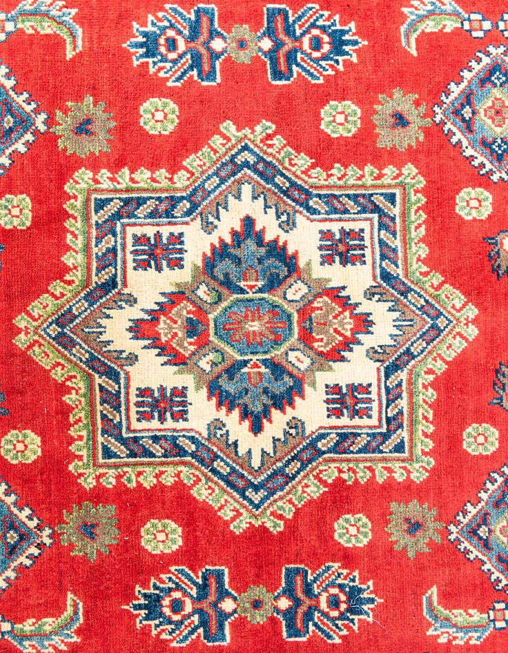 Detail image of  5' 7 x 7' 9  Hand Knotted Kazak Rug