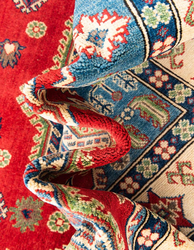 Detail image of  5' 7 x 7' 9  Hand Knotted Kazak Rug