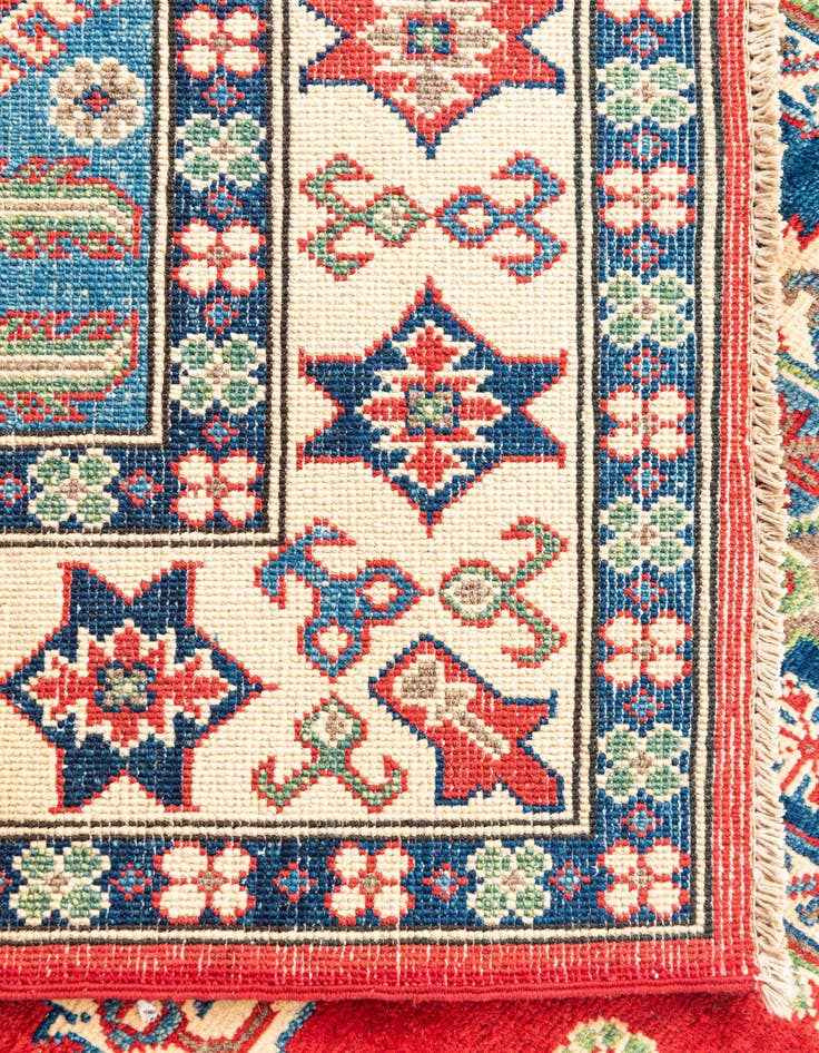 Detail image of  5' 7 x 7' 9  Hand Knotted Kazak Rug
