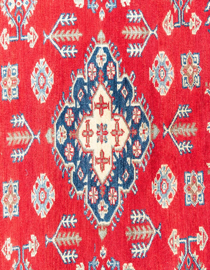 Detail image of  5' 6 x 8'  Hand Knotted Kazak Rug