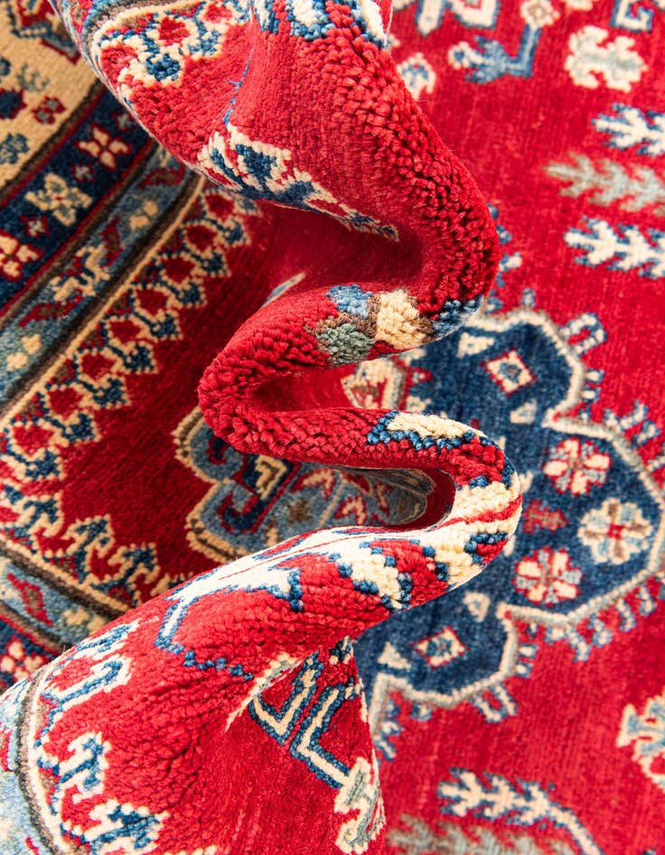 Detail image of  5' 6 x 8'  Hand Knotted Kazak Rug