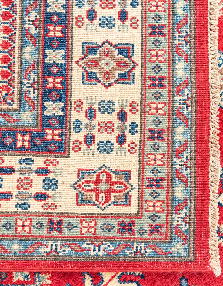 Detail image of  5' 6 x 8'  Hand Knotted Kazak Rug