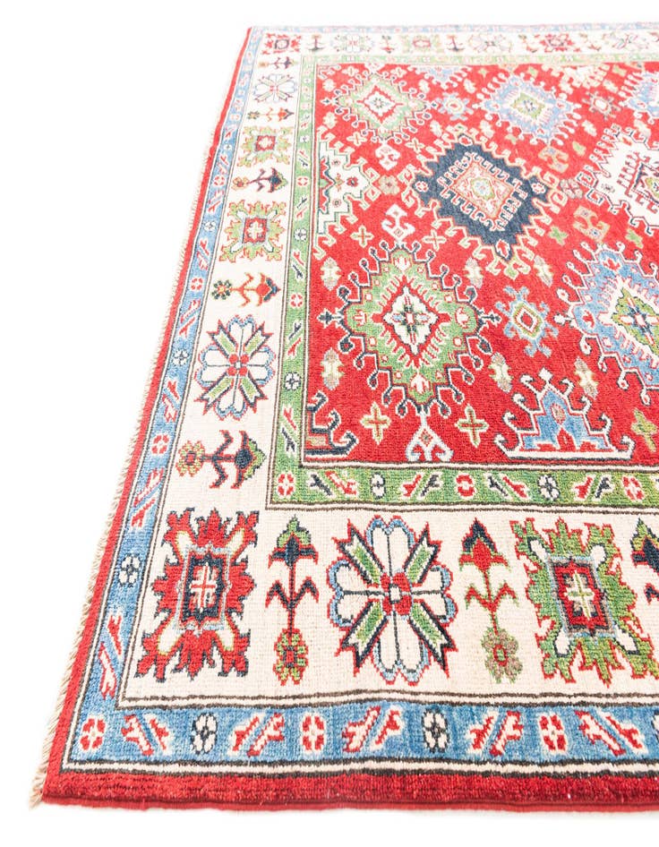 Detail image of  5' 7 x 7' 10  Hand Knotted Kazak Rug