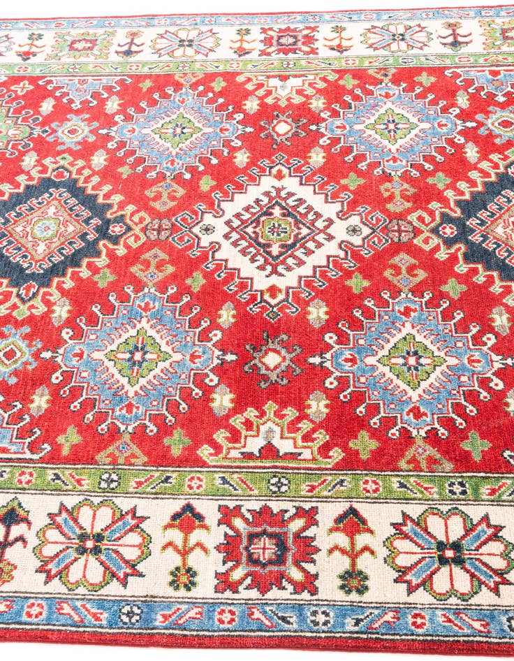Detail image of  5' 7 x 7' 10  Hand Knotted Kazak Rug