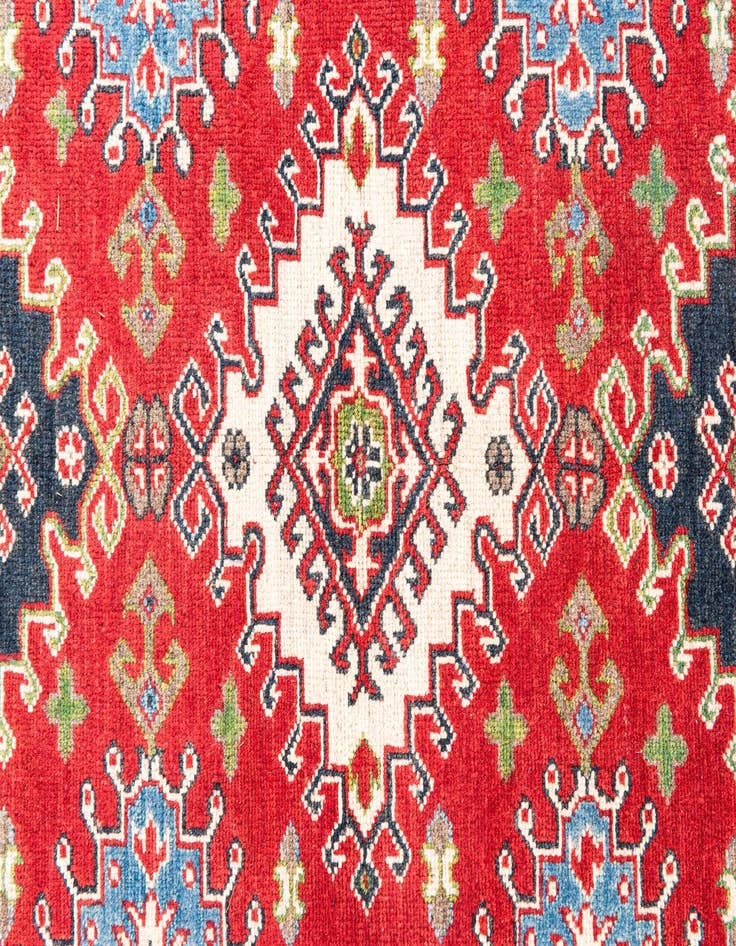 Detail image of  5' 7 x 7' 10  Hand Knotted Kazak Rug
