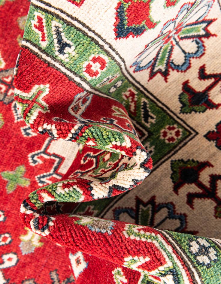 Detail image of  5' 7 x 7' 10  Hand Knotted Kazak Rug