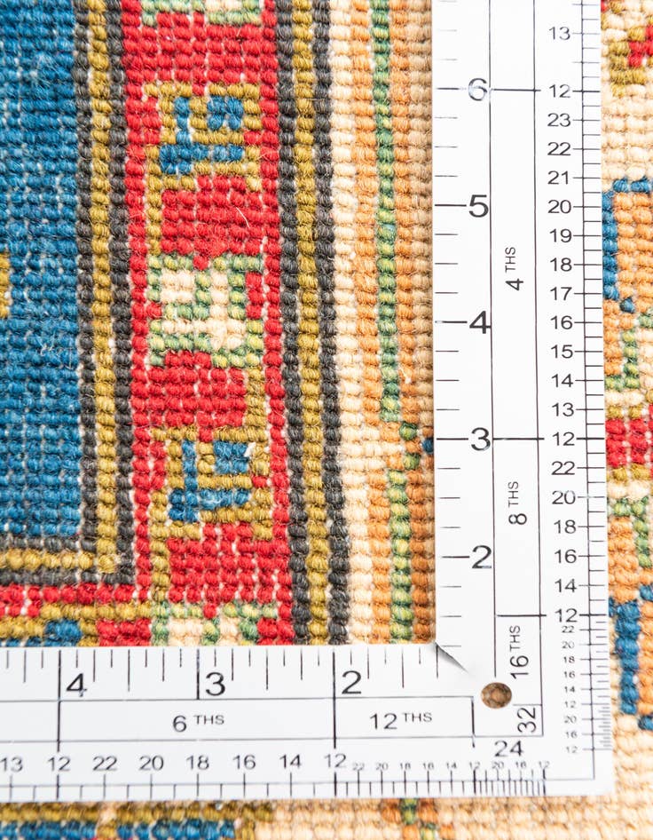 Detail image of  5' 8 x 8'  Hand Knotted Kazak Rug