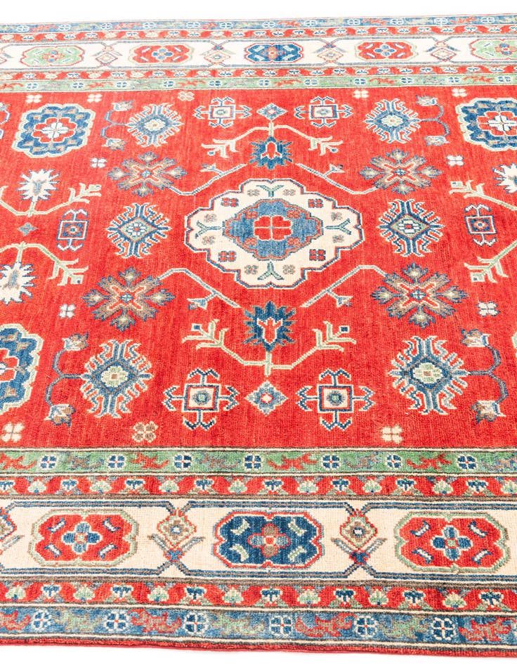 Detail image of  5' 7 x 8'  Hand Knotted Kazak Rug