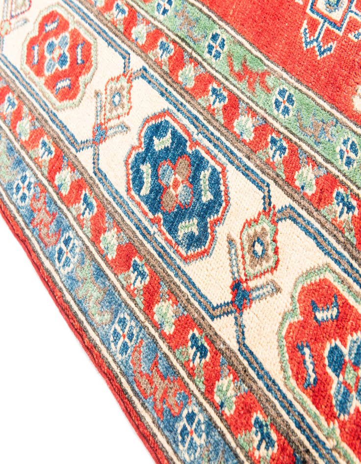 Detail image of  5' 7 x 8'  Hand Knotted Kazak Rug