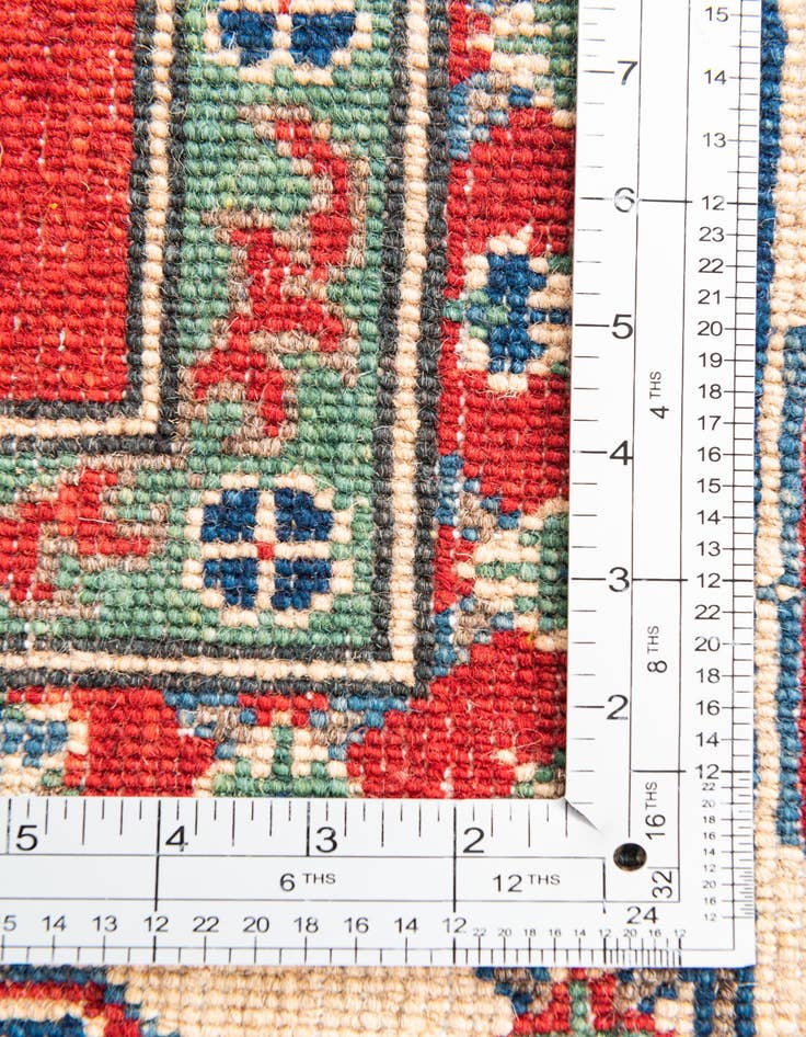 Detail image of  5' 7 x 8'  Hand Knotted Kazak Rug