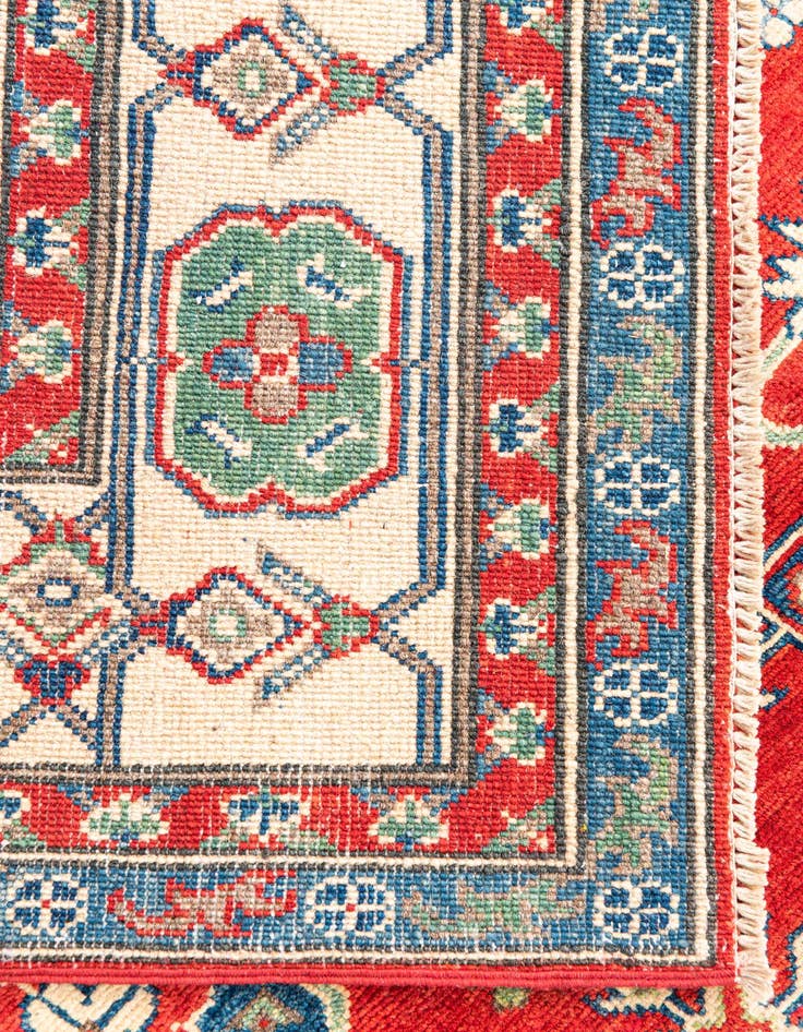 Detail image of  5' 7 x 8'  Hand Knotted Kazak Rug