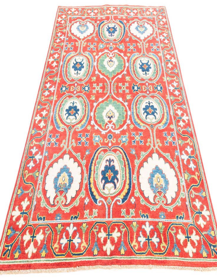 Detail image of  5' x 7'  Hand Knotted Kazak Rug